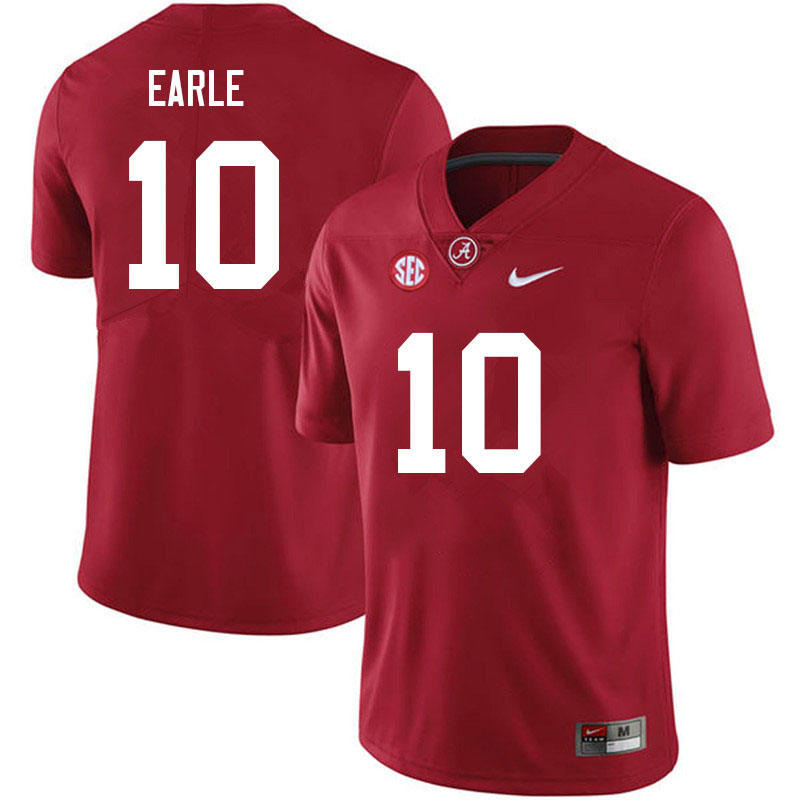 Men #10 JoJo Earle Alabama Crimson Tide College Football Jerseys Sale-Crimson